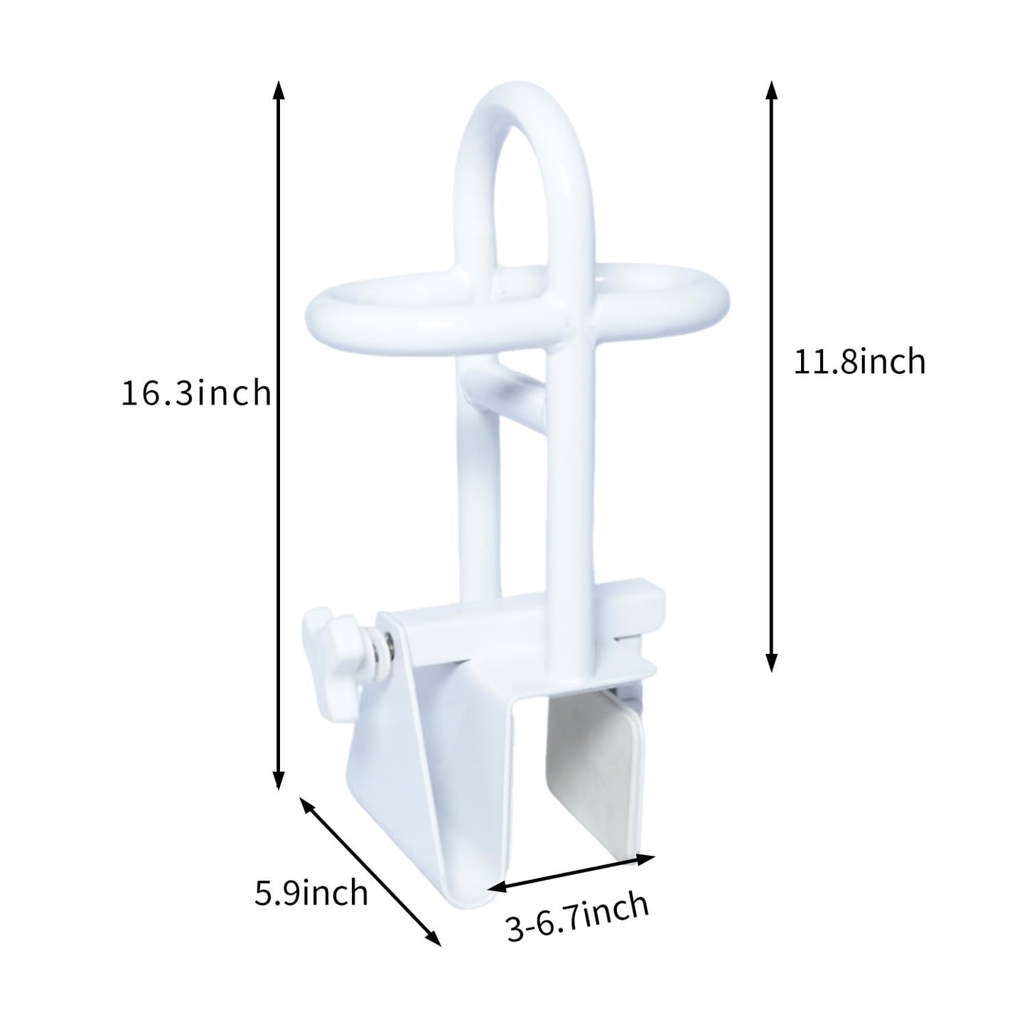 Triple Grip Adjustable Bathtub Handles for Seniors, Fits 3-Inch+ Thick Walls. Please Measure Before Purchasing Tub Grab Bars for Side of Tub, Handicap Grab Bars, Tub Handles for Elderly Balance