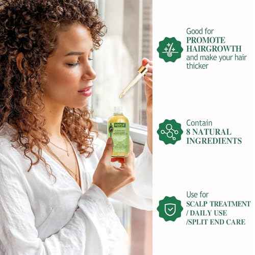 Edge Control Wax Strong Hold Non-greasy Hair Styling Gel - Edge Wax No Flaking Edge Control for Black Hair Edge Wax for Women Rosemary Hair Oil for Hair Growth Edge Brush Hair Braid Bonnet(7pcs)