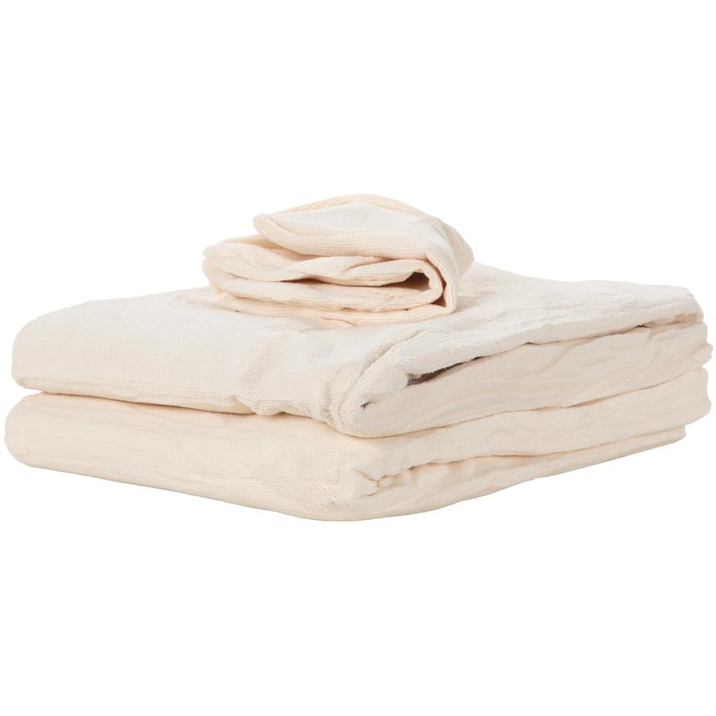 ForPro Luxury TerrySoft 3-Piece Massage Sheet Set, Natural, Ultra-Soft, Stain and Wrinkle-Resistant, Includes Flat and Fitted Sheets and Face Rest Cover
