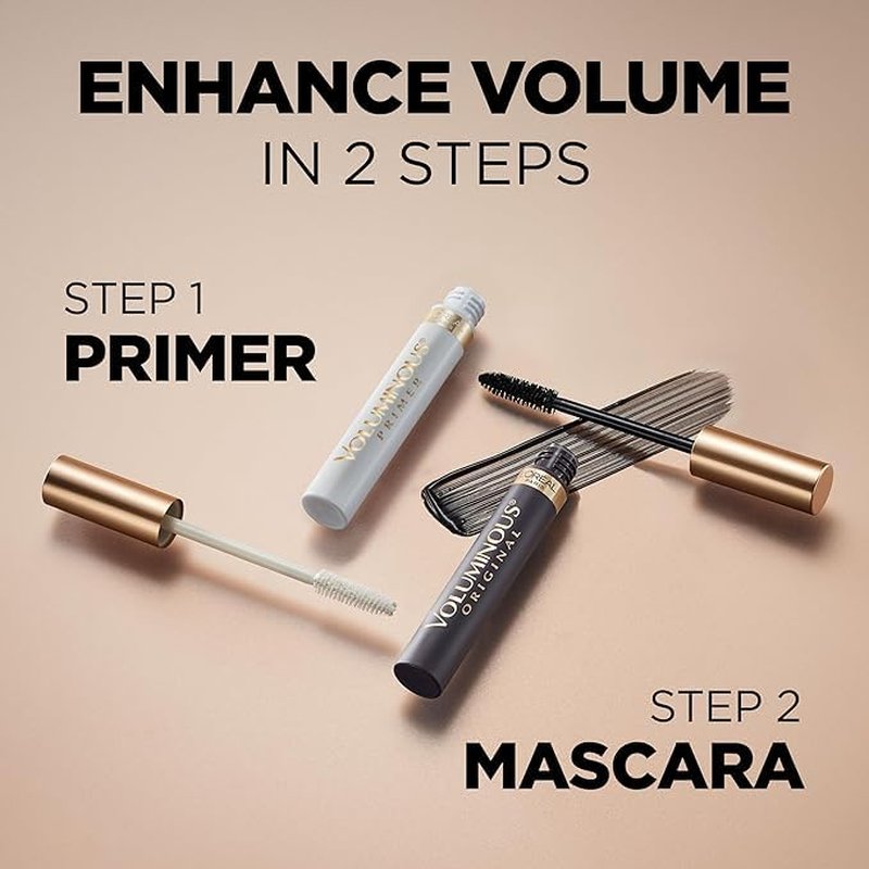 L'Oreal Paris Voluminous Mascara - Lengthening & Thickening Formula | Carbon Black, 0.26 Fl Oz, 2 Pack