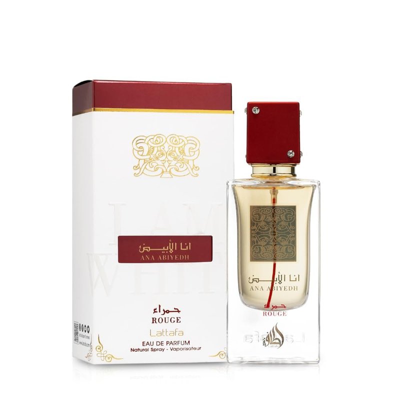 Lattafa Perfumes Ana Abiyedh Rouge Unisex Eau de Parfum Spray - 2.0 oz | Luxurious Fragrance for All