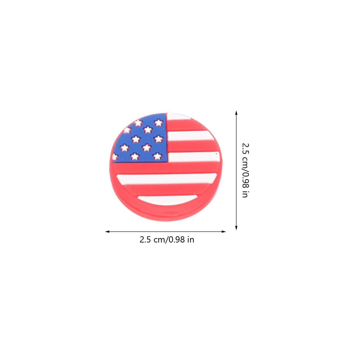 TOVINANNA 6Pcs National Flag Designed Tennis Racket Vibration Dampeners Shocking Absorbers for Improved Play and Comfort Accessories