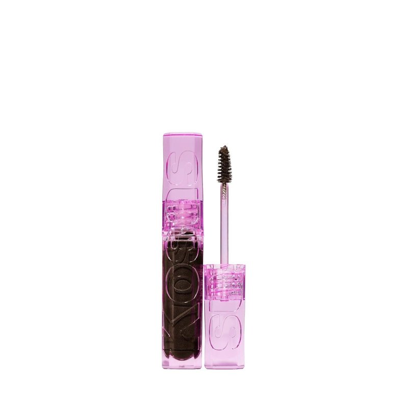 Kosas Air Brow Tinted Eyebrow Gel – Volumizing Brow Gel with Flexible Long-Lasting Hold, Brown Black