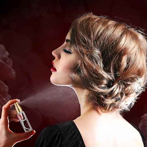 Domensi 90 Pcs 20 ml Empty Glass Perfume Bottles Bulk - Gold Refillable Cologne Spray Atomizer with Pump, for Travel, Skincare, Haircare, Cleaning & DIY Essentials