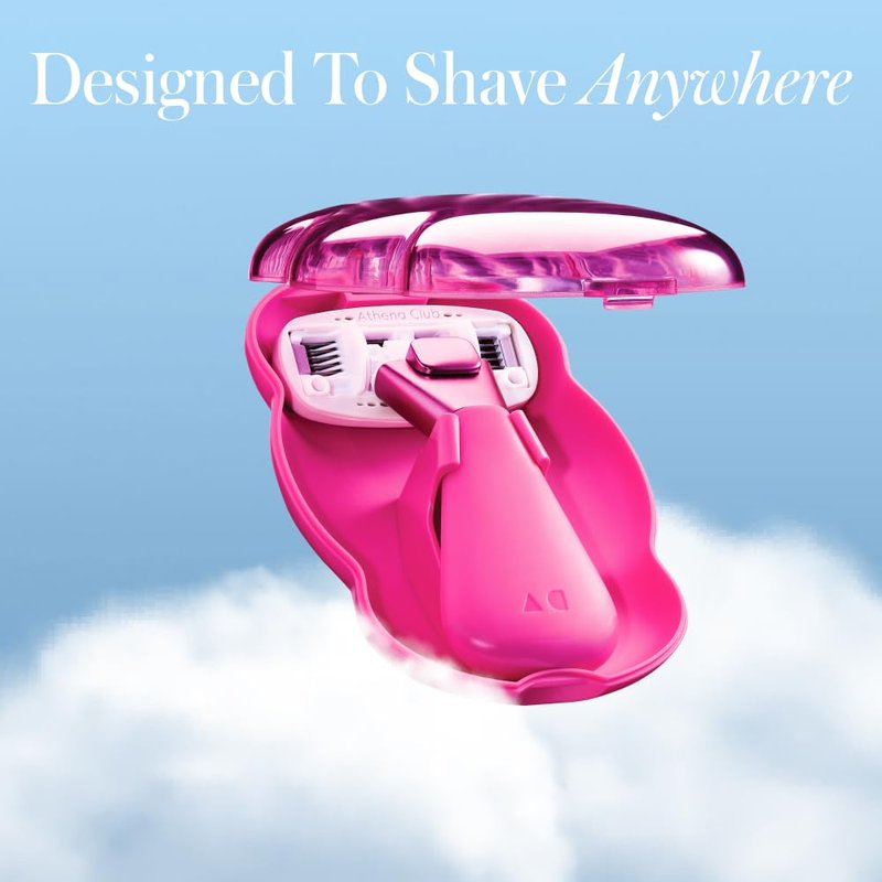 Mini Razor Kit for Women | 5-Blade Cartridge Razor for Sensitive Skin - Travel Size with Serum-Infused Blades and TSA-Friendly Case