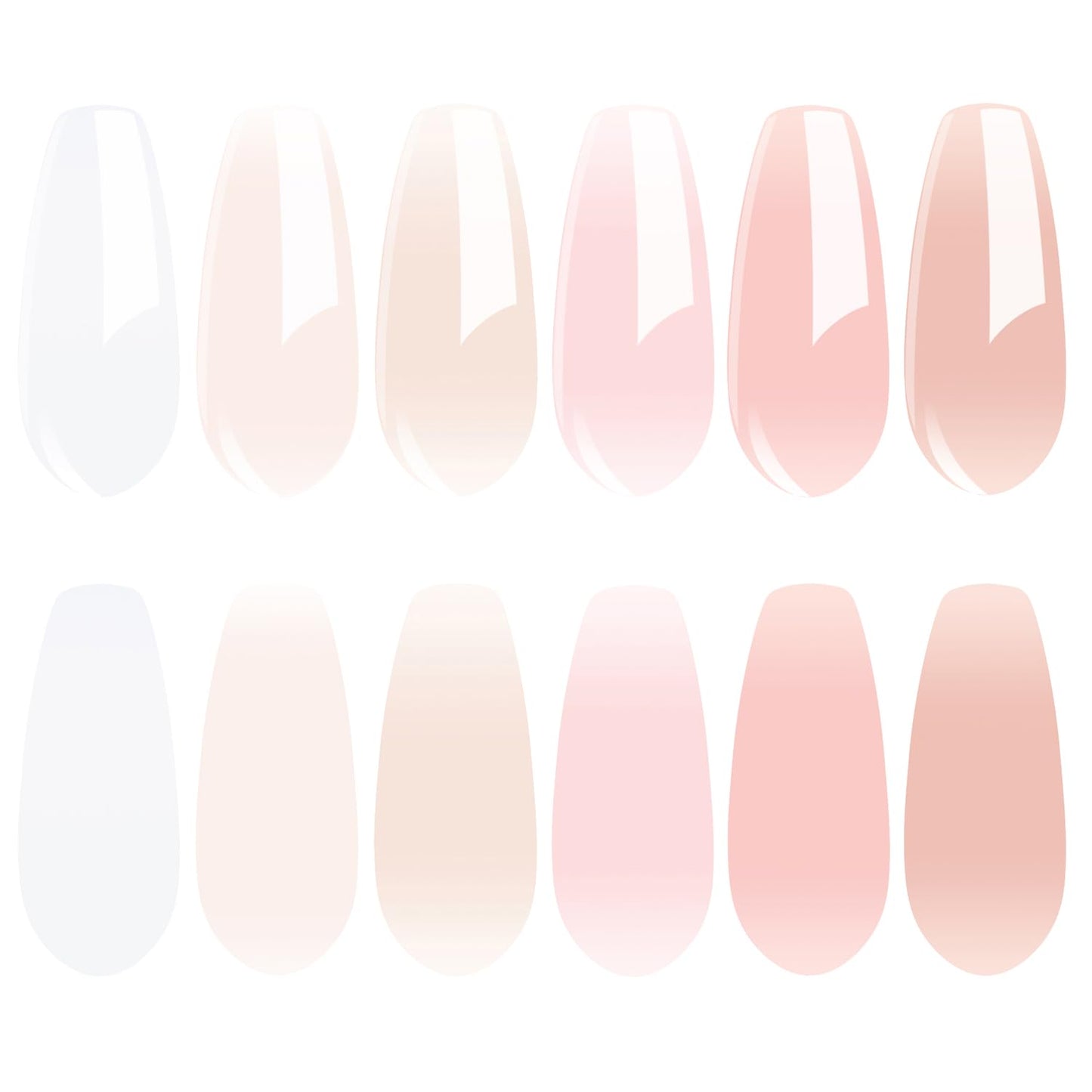 Vishine Gel Nail Polish Kit, 6 PCS Jelly Gel Polish White Pink Nude Sheer Color Gel Neutral Nail Art Design Translucent Gel Nail Kits Soak Off Uv Nail Lamp Cured Nail Manicure DIY Home 8ml