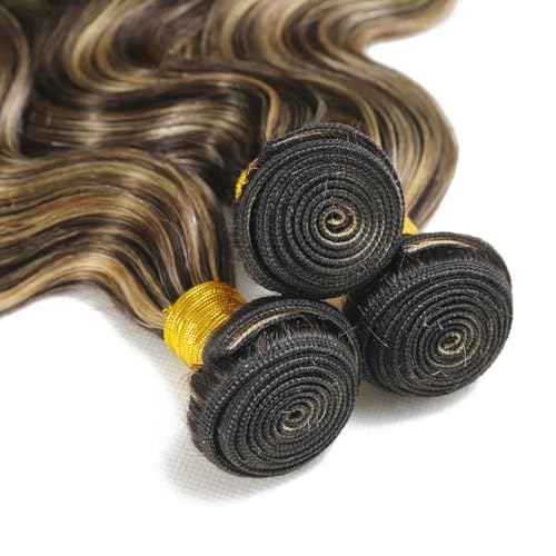 28 30 32 inch Vinmdonm P1B27 Highlight Human Hair Bundles Honey Blonde Body Wave 3 Bundles 300g Ombre Black and Blonde Bundle Human Hair Extensions