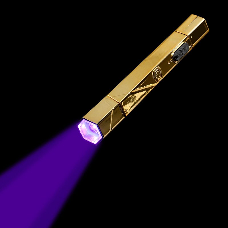 APRÉS Omni Light, Gel-X UV LED Lamp, Flash Curing Wand, Handheld or Standing Cordless Nail Lamp for Gel Nails (Gold)