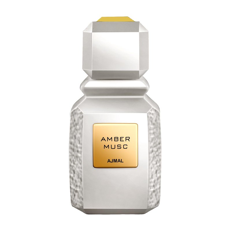 Ajmal Amber Musc Eau de Parfum 3.4 oz / 100 ml – Unisex Amber Floral & Musky Woody Fragrance with Rose, Cedarwood & Musk | Long-Lasting Luxury from Dubai