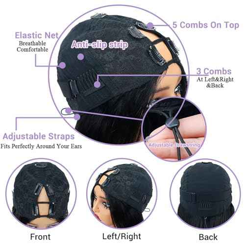 Body Wave V Part Wig Human Hair Glueless Clip In 100% Real Human Hair V-part Wigs No Glue No Sew In Upgrade U Part Wig For Beginners Friendly 200% Density 16 Inch