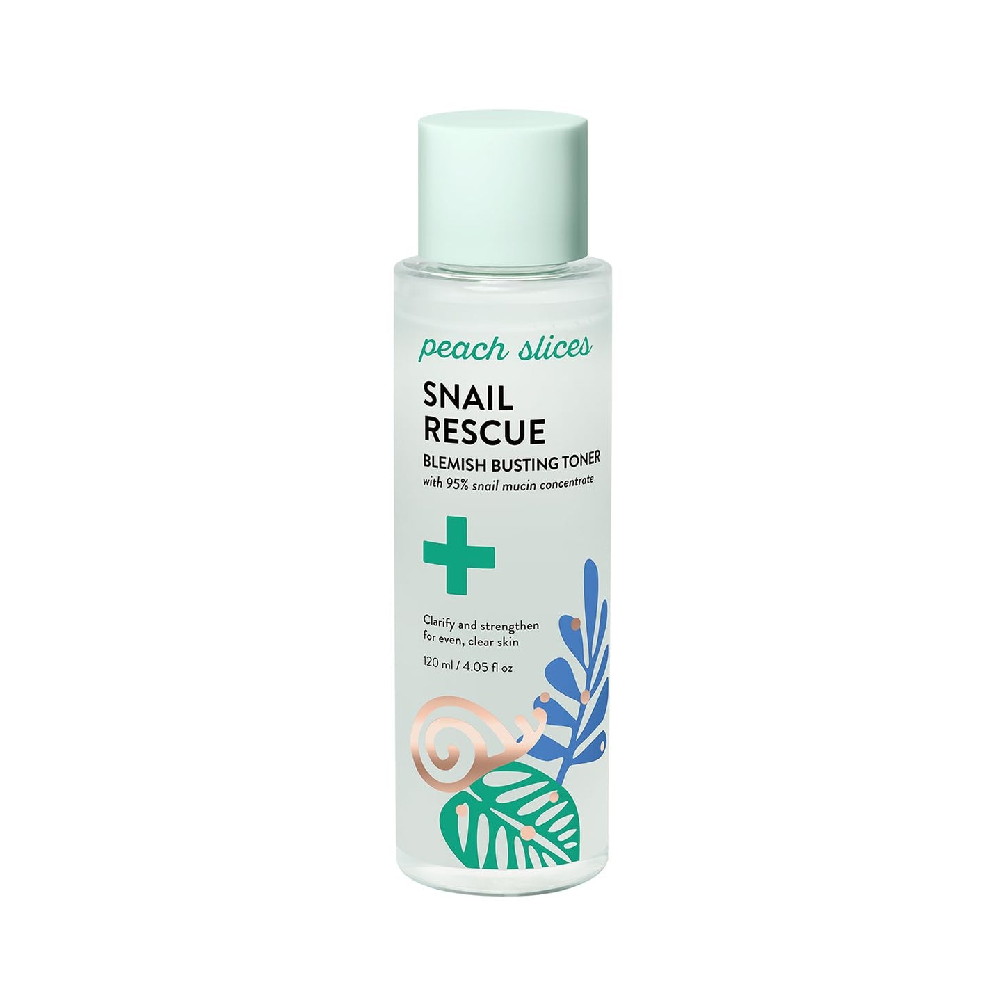 Peach Slices - Snail Rescue Blemish Busting Toner (4.05 oz) - 95% Snail Mucin Concentrate - Clarify, Strengthen, Balance - Hyaluronic Acid & CICA - Clean & Cruelty Free - Korean Skin Care & Beauty