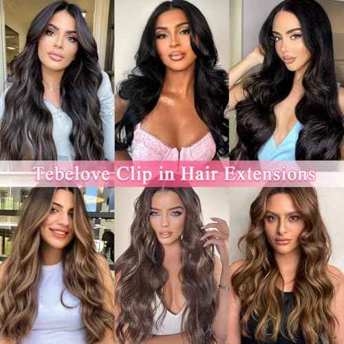 Clip in Hair Extensions Real Human Hair 3.9oz/110g Clip ins 100% Brazilian Remy Human Hair Extension for Women 8pcs Per Set with 18 Clips Double Weft (22 Inch #99J Burgundy)