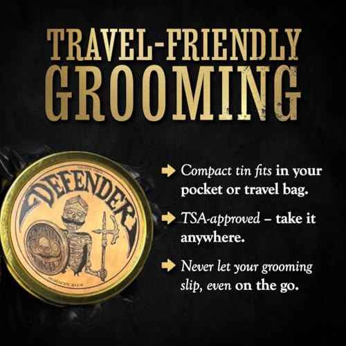 THE VINTAGE GROOMING CO. Defender Mustache Balm and Defender Mustache Guard Set | 2oz Mustache Balm & Mustache Drinking Protector