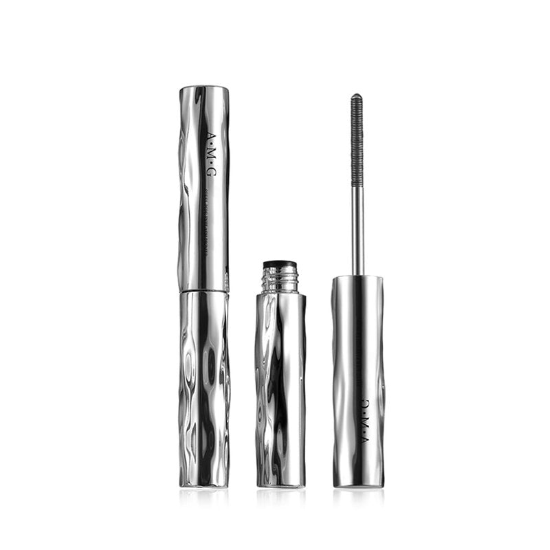 Iron Wand Mascara - Waterproof Tubular Eyelash Primer for Long Curling | Black, Brushless Formula