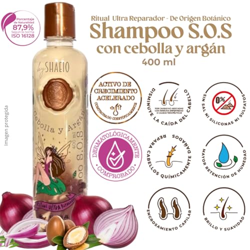 RITUAL BOTANICO KIT Ultrareparador y Acelerador de Crecimiento S.O.S. Shampoo de Cebolla y Arg?n + Tratamiento Intensivo PLEX con Banano y Aguacate 100% Colombiano.