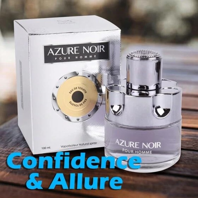 Azure Noir Cologne for Men - Long-Lasting Eau de Toilette Fragrance | 3.4oz/100ml Natural Spray