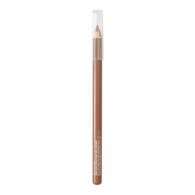e.l.f. Cream Glide Lip Liner, Highly-Pigmented Pencil For Shaping & Sculpting Lips, Semi-Matte Finish, Vegan & Cruelty-Free, Truth or Bare