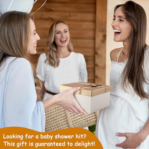 New Mom Gifts for Women, Best Gender Reveal Ideas Gift Set for New Parents, Pregnancy Gifts Basket for First Time Mom & Dad Expecting Parents to Be Baby Shower Newborn Baby Girl or Boy (Deluxe)