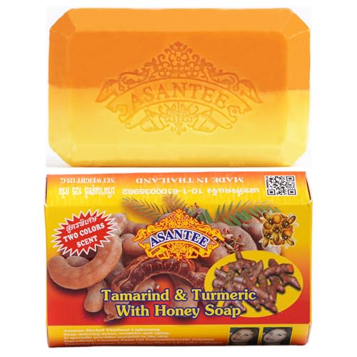 ASANTEE Tamarind and Turmeric with Honey Cleansing Soap Pack of 6
