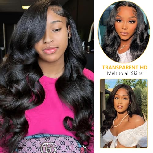QTHAIR 16A Brazilian Body Wave Human Hair Lace Closure(20" Free Part Natural Black) 100% Unprocessed Brazilian Body Wave Virgin Hair Swiss Lace Closure 150% Density 4x4 Closure