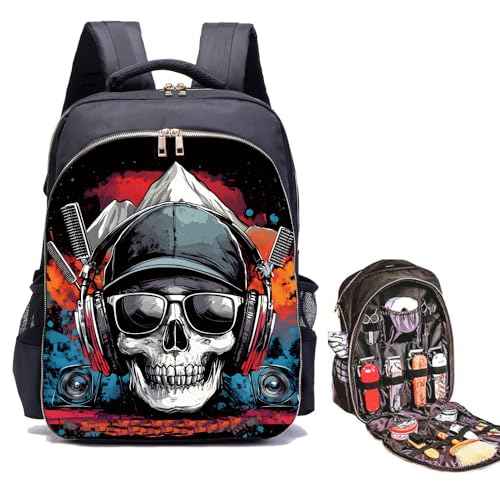 Large Barbers bags for Clippers and Supplies Makeup Backpack Bag Organizer for Hairstylists Bookbag for Travel Tools Bag for Men