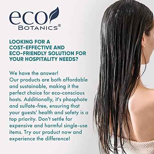 Terra Pure 1-Shoppe Eco Botanics Natural Conditioner with Raw Honey & White Tea | Gallon Jug Bulk Toiletries for Airbnb, Vacation Rentals, and Home Bathroom | Refill For Soap Dispensers | Set of 4