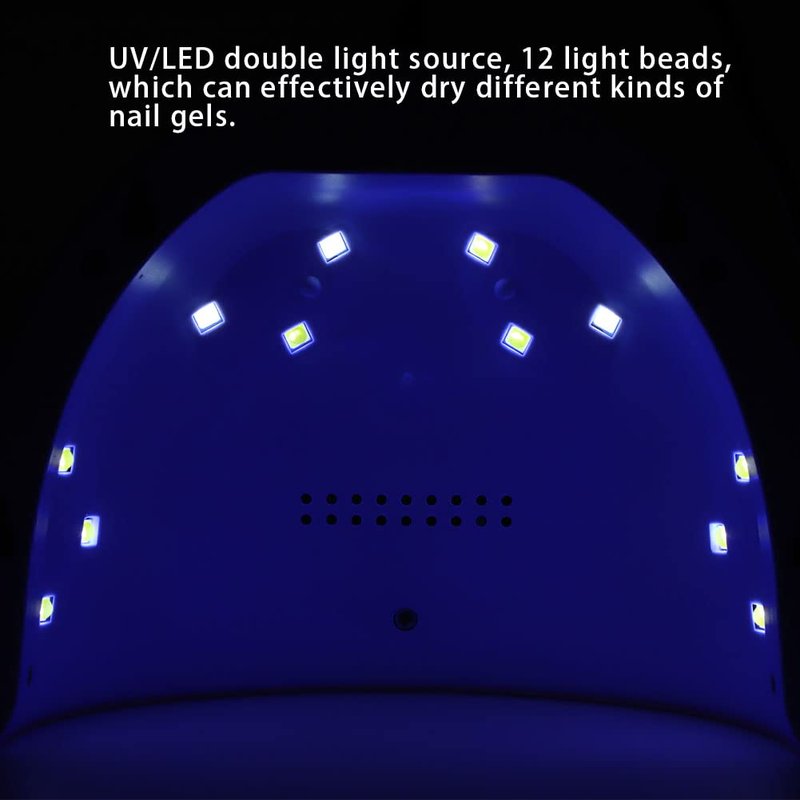 LED Nail Polish Dryer Lamp - 36W Intelligent Quick Drying Curing Machine with Automatic Sensor & LCD Display