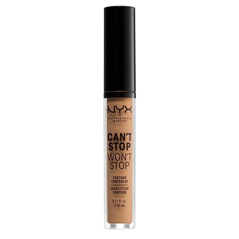 NYX PROFESSIONAL MAKEUP Can't Stop Won't Stop Contour Concealer, 24h Full Coverage Matte Finish - Golden Honey