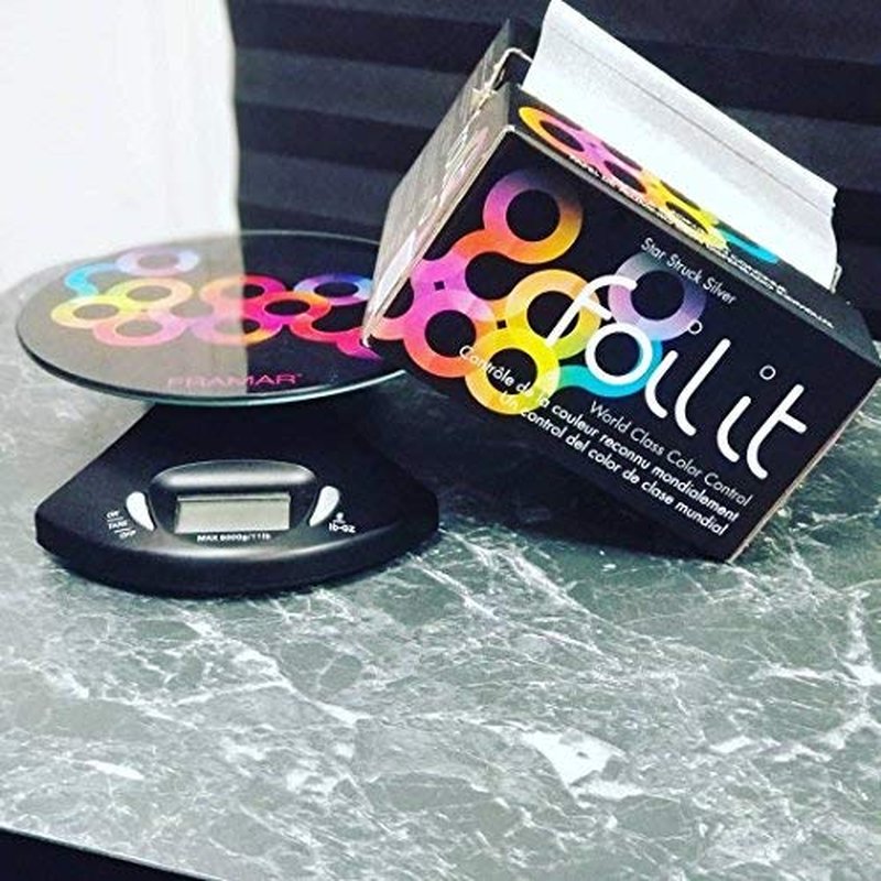 FRAMAR Hair Color Scale - Digital Salon Scale for Accurate Hair Color Mixing | Easy to Clean, Elegant Black