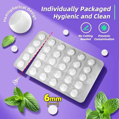 Orthodontic Wax for Braces - 240 Dental Wax Dots | Hygienic Individual Wraps, Mint Flavor