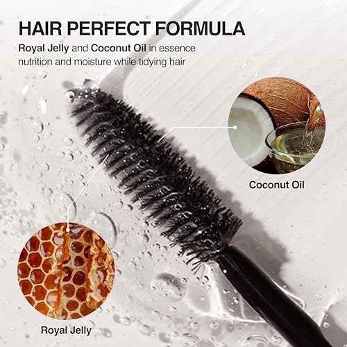 Janmuri Cara 8ml ? Baby Hair & Flyaway Hair Fixing Mascara ? Built-In Applicator ? Lightweight, Non-Sticky Essence with Coconut Oil & Royal Jelly