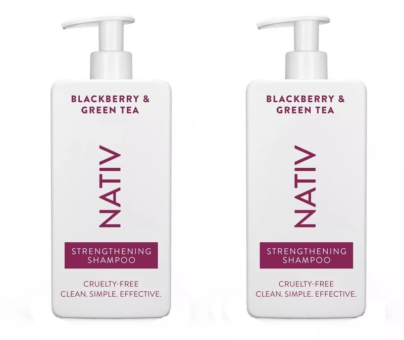 Na.ti.ve. Limited Edition Shampoo - 2 Pack | 16.5 FL OZ Each in Blackberry & Green Tea