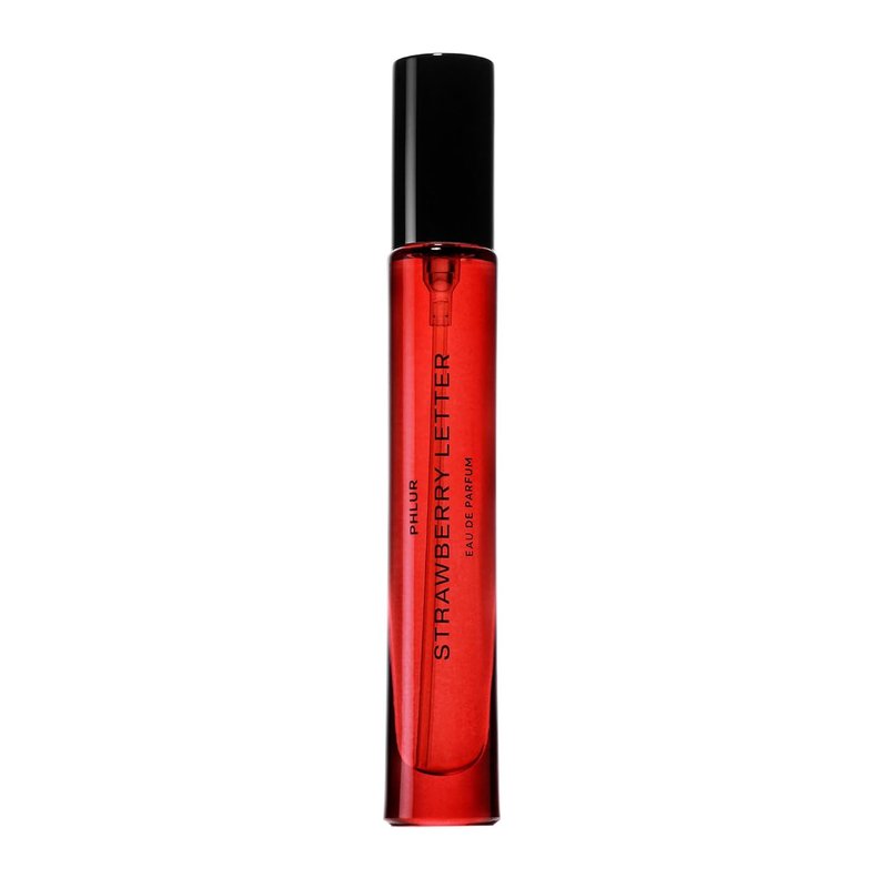 PHLUR Strawberry Letter Perfume - Fruity Floral Eau de Parfum for Women & Men, 9.5 mL with Strawberry & Tonka Bean