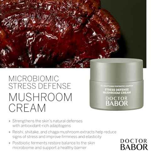 BABOR Microbiomic Stress Defense Mushroom Cream, Antioxidant and Microbiome Complex Protect, Moisturizer Balances and Revitalizes Skin, Improve Skin Barrier, Reduce Fine Lines & Wrinkles, 1.69 oz