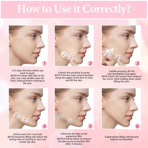 Face Lift Tape, Face Lift Tape Invisible, Face Tape Lifting Invisible, Face Tape Instantly Lifts Sagging Skin Around The Face, Hides The Double Chin and Creates A v-Shaped Face 60PCS