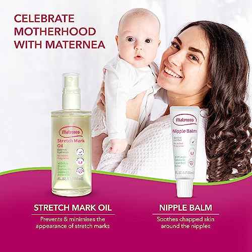Stretch Mark Cream for Pregnancy ? Nourishing Maternity Skin Care with Almond, Jojoba Oils, Vitamins C and E ? Helps Hydrate and Improve The Look of Stretching Skin ? 7.44 FL. OZ. (220ml)