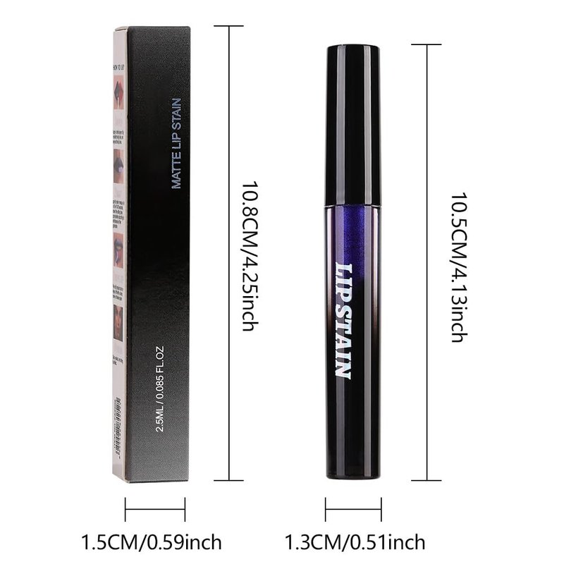 evpct Light Pink Lip Stain Peel Off, Matte Finish Transfer Proof Lips Liner Stain Peel off Lip Tint Gloss Makeup, Long Lasting Waterproof Lipstick Highly Pigmented 24 Hours Original Lips Stains, 02#