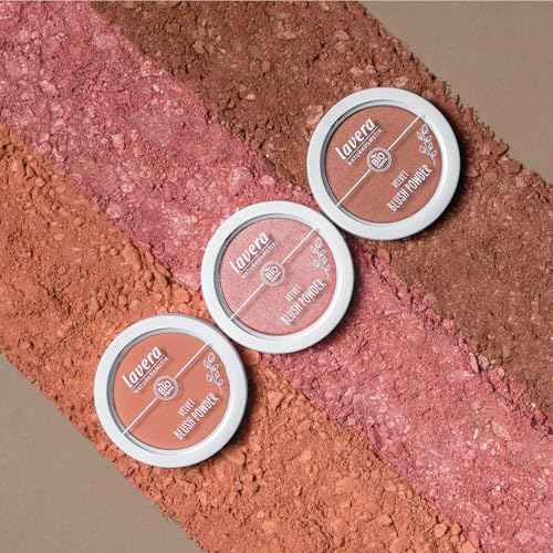 lavera Velvet Blush Powder - Pink Orchid 02 - pink - almond oil & vitamin E - shimmering - velvety texture (1 x 5g)