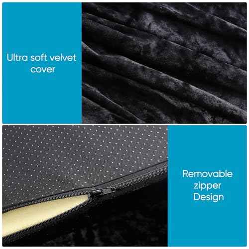 Shiny Curvy Lash Bed Foam Topper and Table Cover Set, High Density Foam Soft Support Neck Leg Back, Contour Design for Body Massage Table Topper