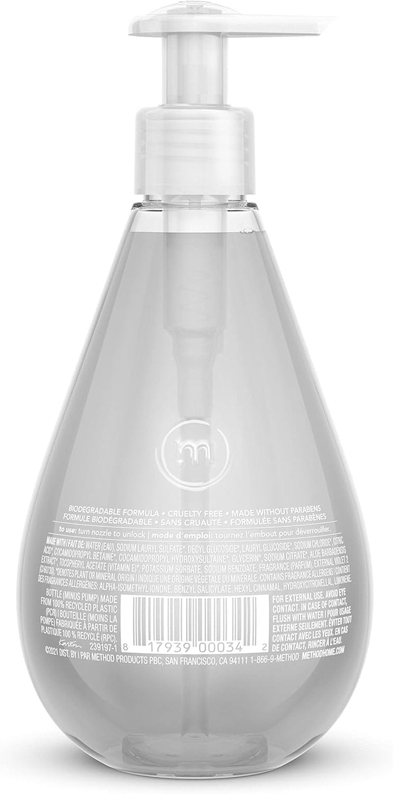Method Gel Hand Soap - Sweet Water Scent | 12 Fl Oz (Pack of 6) - Gentle & Hydrating Formula