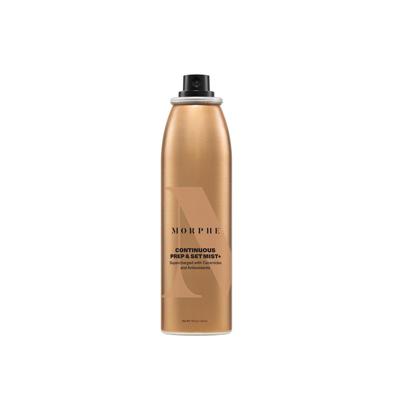 Morphe Continuous Prep & Set Setting Spray - Hydrating Setting Spray for Makeup & Skin Prep - Enriched with Ceramides and Antioxidants for a Radiant Finish (2.8 oz)