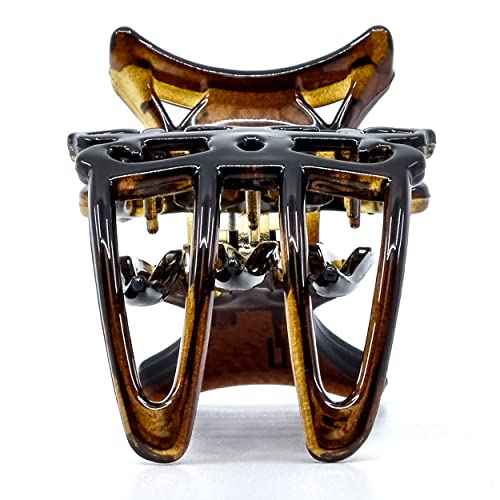 Camila Paris NV73-NV74 French Hair Clip for Women, Hair Side Clips, 3 inch Girls Hair Claw Clips Jaw Fashion Durable Styling Hair Accessories for Women, Strong Hold No Slip Grip, Made in France