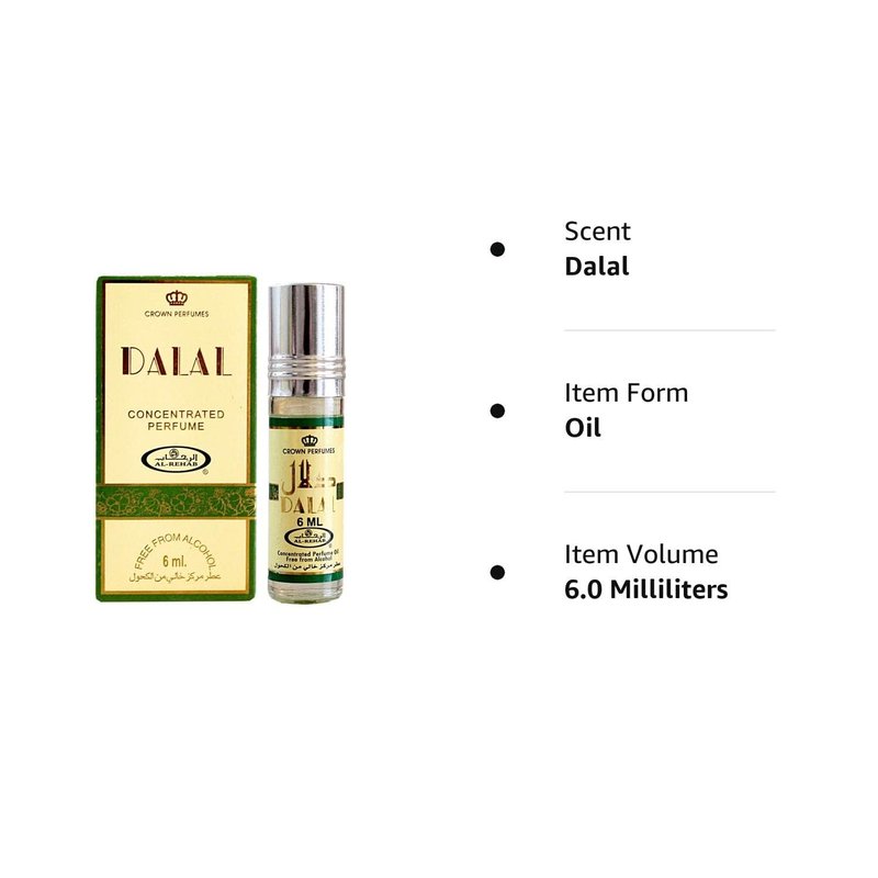 Al Rehab Dalal Concentrated Perfume Oil for Women - 0.2 Ounce | Long-Lasting Fragrance