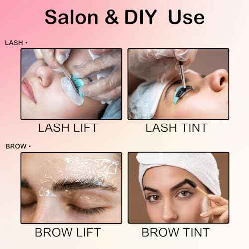 Lash Lift and Brow Lamination Black Color Kit Easy to Use Eyelash & Eyebrow Perm Kit Suitable for Salon and DIY Use Instant Result