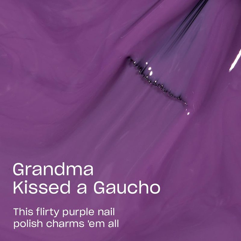OPI Nail Lacquer Grandma Kissed a Gaucho | Opaque Dark Purple Crème Chip Resistant Nail Polish | Peru Collection