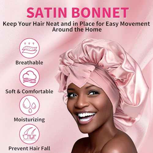 Edge Control Wax Strong Hold Non-greasy Hair Styling Gel - Edge Wax No Flaking Edge Control for Black Hair Edge Wax for Women Rosemary Hair Oil for Hair Growth Edge Brush Hair Braid Bonnet(7pcs)