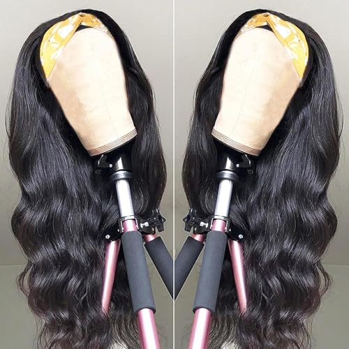 Body Wave Headband Wig Headband Wigs for Black Women Human Hair Glueless Wear and Go Glueless 100% Brazilian Virgin Human Hair Headband Wig 150% Density (16inch)