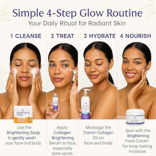 G. Annie Carrot Collagen Set of Oil Face & Body Lotion ? Moisturizer with Natural Oils, Daily Hydration Cream for Glowing Skin, Firming & Even Skin Tone Care, Anti-Aging Formula