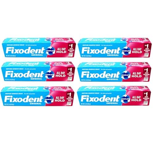 Fixodent Cream Size 2.4z Fixodent Denture Adhesive Cream Original 2.4 Ounce (Pack of 6)