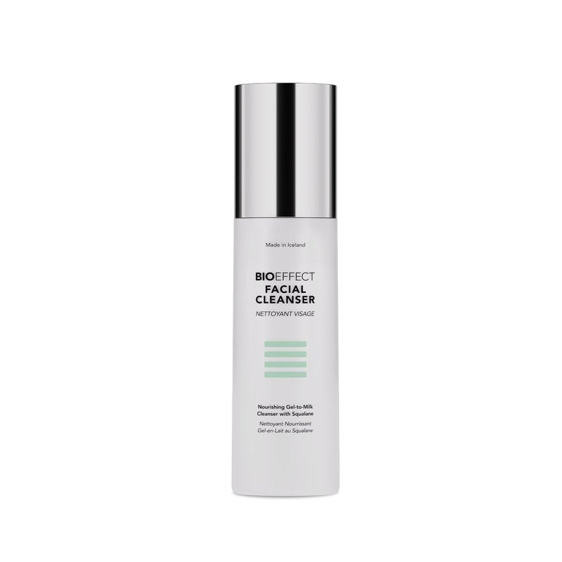 BIOEFFECT Facial Cleanser | Hydrating Gel-to-Milk Face Wash with Squalane | Removes Makeup, SPF & Impurities for Sensitive & Dry Skin, Fragrance Free, 120ml / 4.06 fl oz